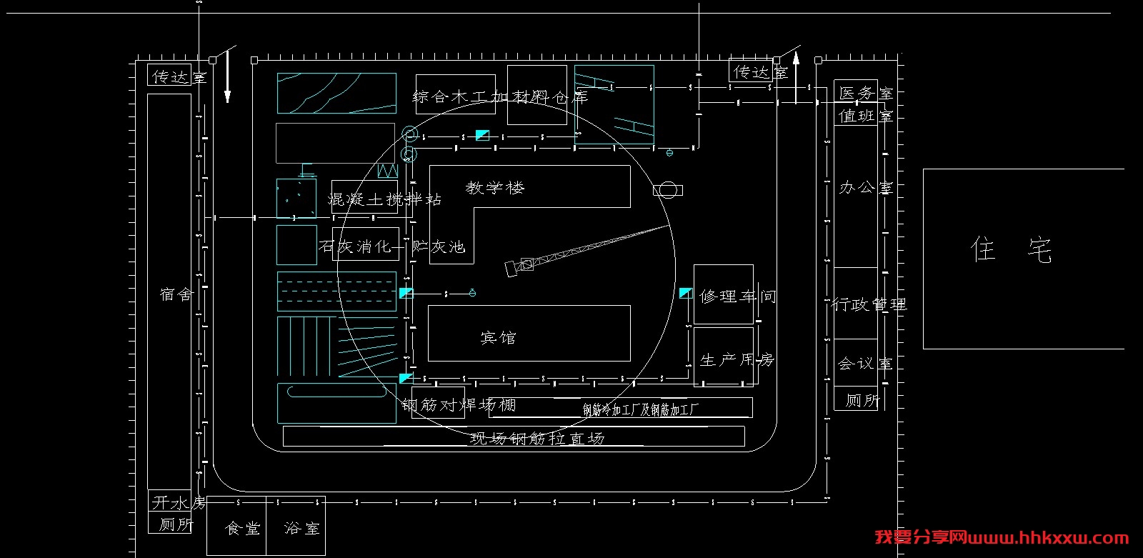 3725平米，四层培训中心教学楼（计算书、建筑、结构图）/格式dwg参考AutoCAD